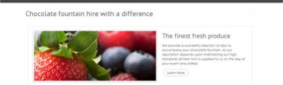 Chocolate fountain hire